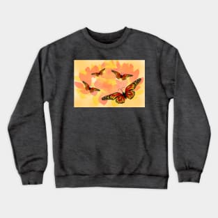 Yellow Butterflies Crewneck Sweatshirt